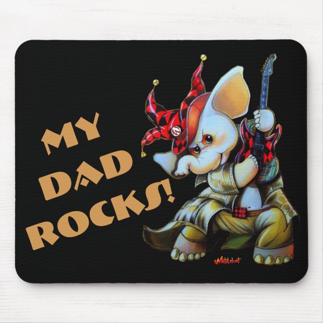 Metalphant Jester My Vater Rocks Mouse Pad Mousepad (Vorne)