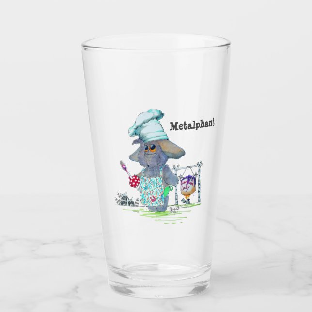 Metalphant Koch 16 Unze. Liter-Glas Glas (Vorderseite)