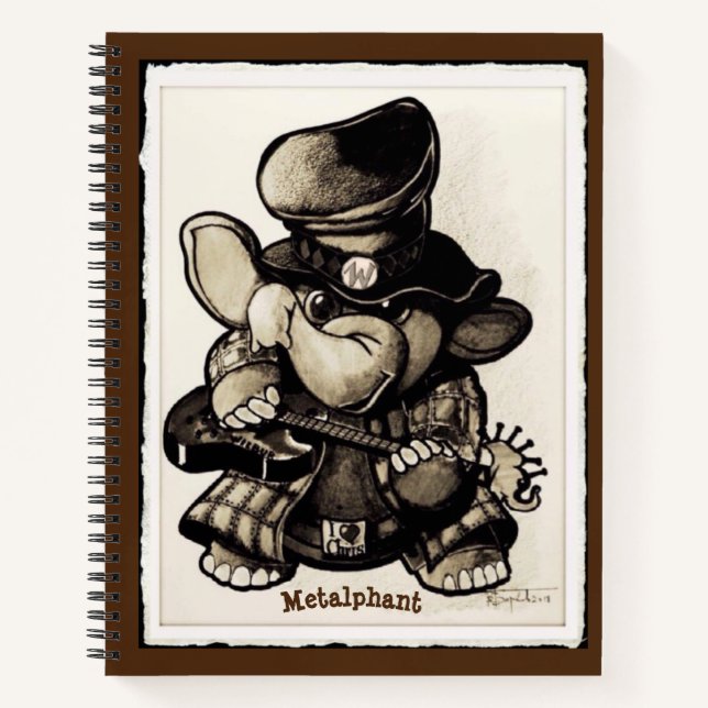 Metalphant Metal Wilbur Spiral Notebook Notizbuch (Vorderseite)