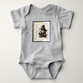 Metalphant Metallbaby-Bodysuit - Grau Baby Strampler