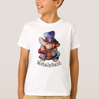 Metalphant mit dem T - Shirt des Gitarren-Kindes