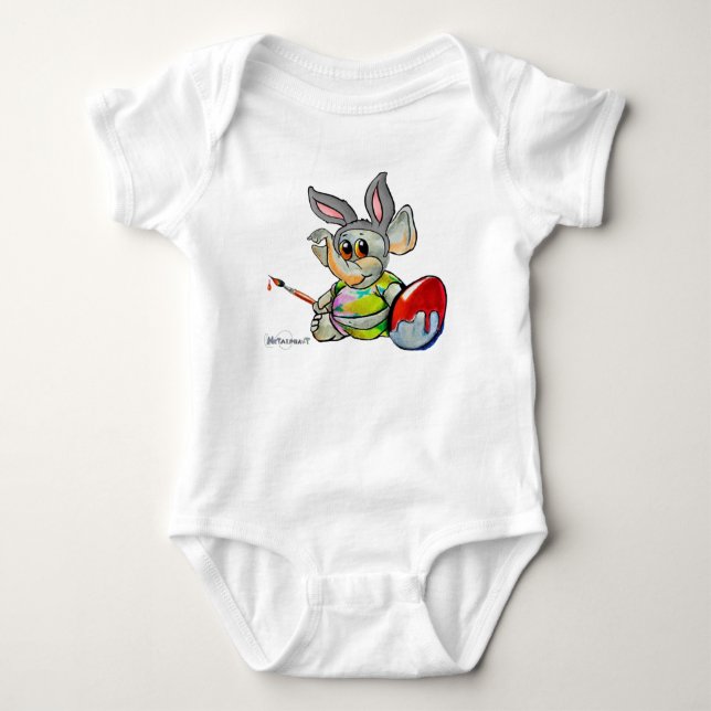 Metalphant Oaster Bunny Baby Bodysuit Strampler (Vorderseite)