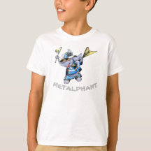 Metalphant trägt den T - Shirt der Kinder zur