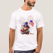 Metalphant USA Flag Adult (hellfarbig) T - Shirt