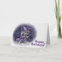 Metalphant Wilbur im Winter Holiday Card