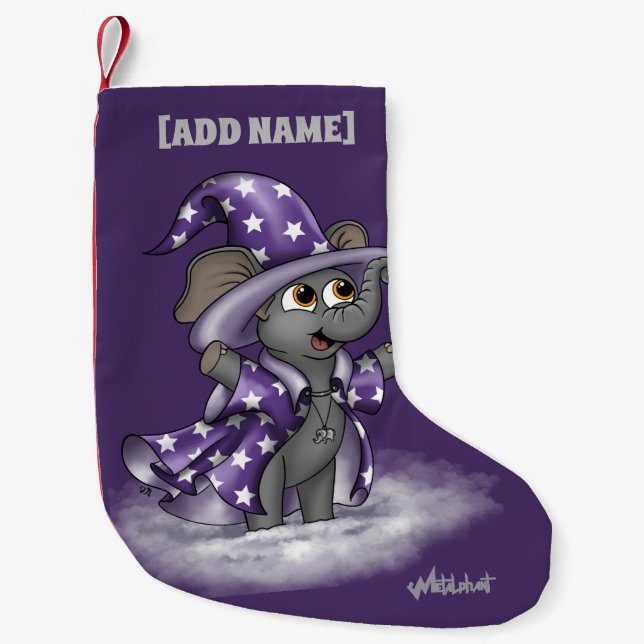 Metalphant Wilbur im Winter Strumpf Kleiner Weihnachtsstrumpf (Vorderseite)