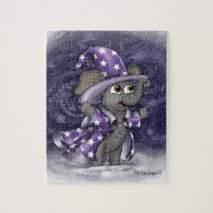 Metalphant Wilbur im Winterpuzzle Puzzle