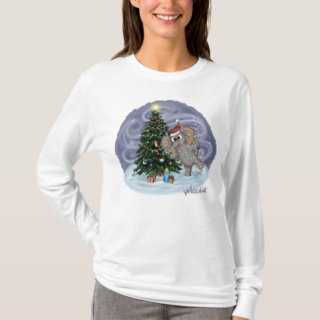 Metalphant Wilbur in Lights Women's Long Sleeve T-Shirt (Vorderseite)