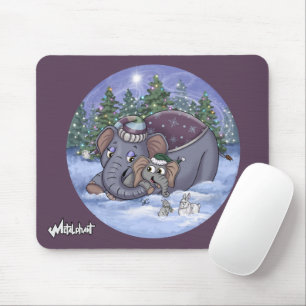 Metalphant Wilbur & Mama-Mauspad Mousepad