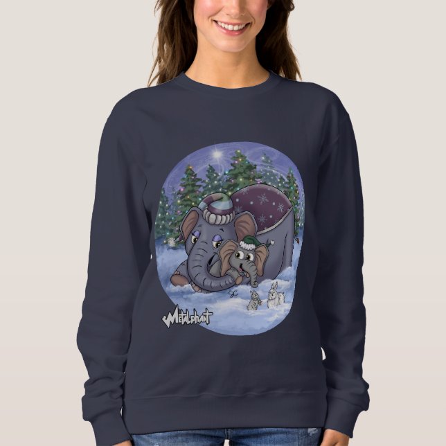Metalphant Wilbur & Mom Women's Sweatshirt (Vorderseite)