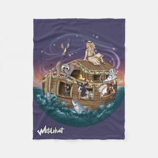 Metalphant Wilbur & Noah-ery's Ark Fleece Blanket (Vorderseite)