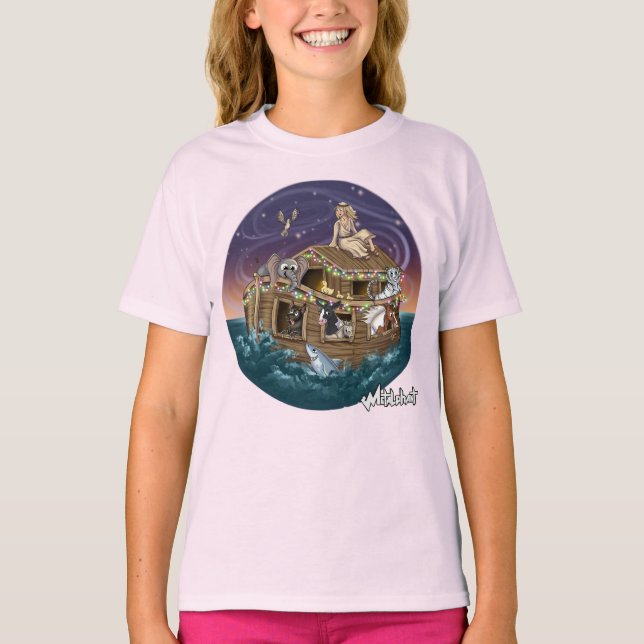Metalphant Wilbur & Noah-ery's Ark Girl's T - Shir T-Shirt (Vorderseite)