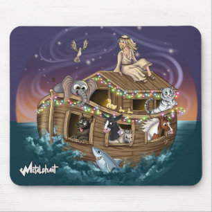 Metalphant Wilbur & Noah-ery's Ark Mouse Pad Mousepad