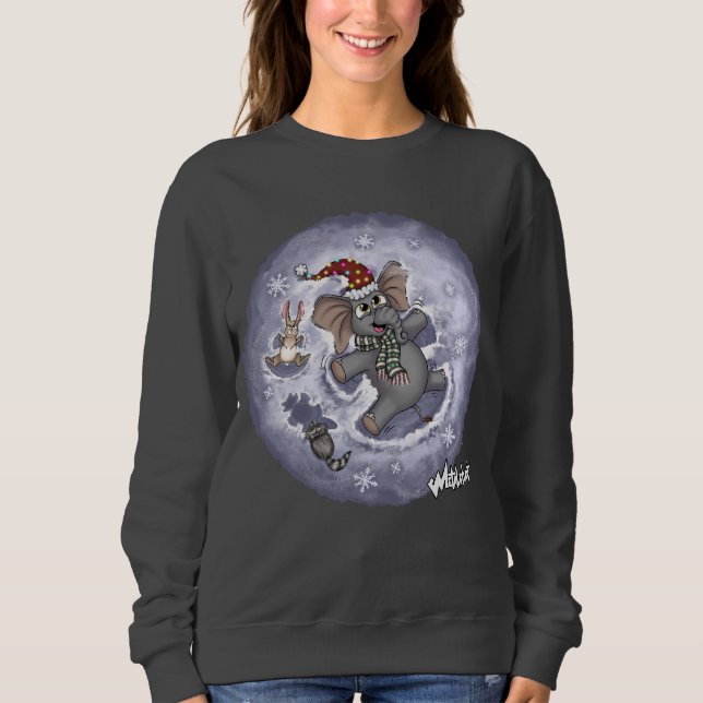 Metalphant Wilbur Snow Angels Women's Sweatshirt (Vorderseite)