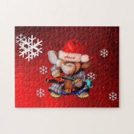 Metalphant Winter Holiday Puzzle (rot)