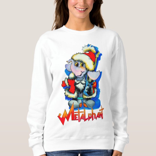 Metalphant Winter Holiday Women's Sweatshirt (Vorderseite)