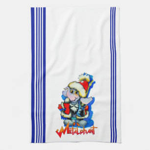 Metalphant Winterurlaub Küchentuch