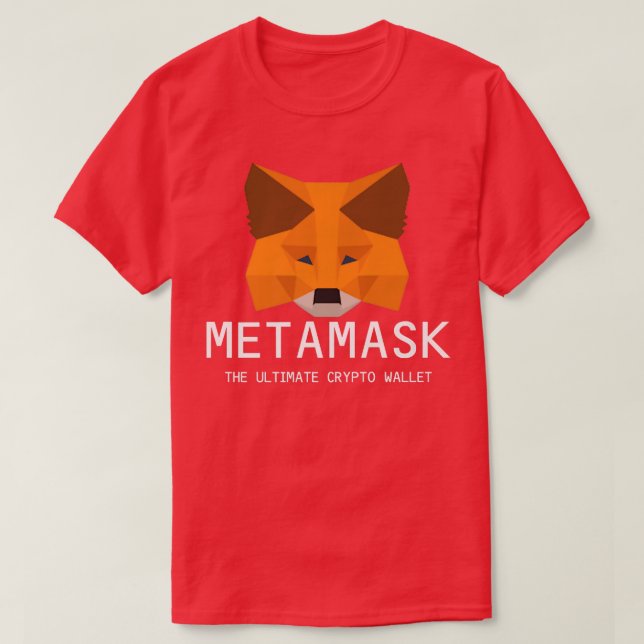 MetaMask for Secure Crypto digitale Brieftasche fü T-Shirt (Design vorne)