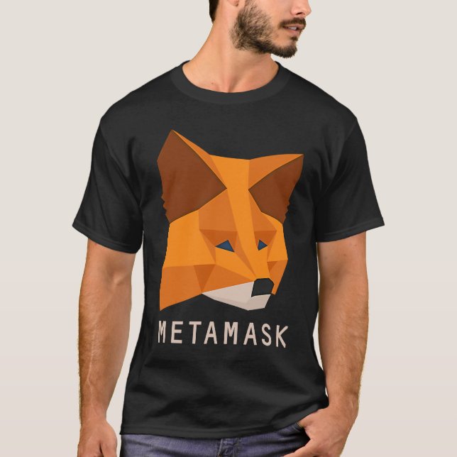 MetaMask Fox Secure DeFi Crypto Verwaltung der dig T-Shirt (Vorderseite)