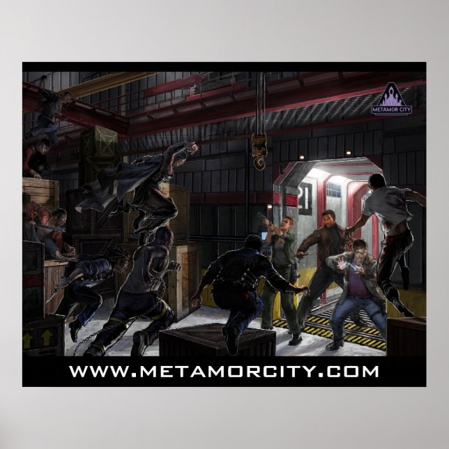Metamor City: Das geschnitten Poster (mit Logo) (Vorne)