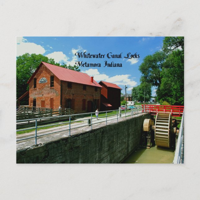 Metamora Indiana Postkarte (Vorderseite)