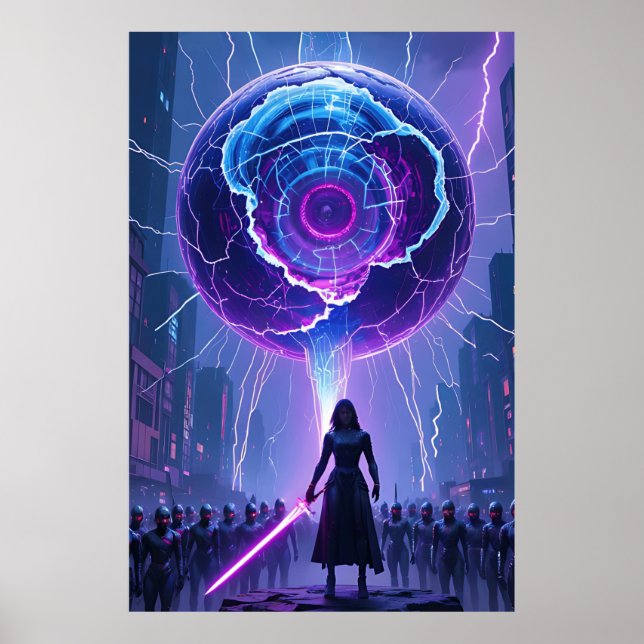 Metamorfosis SciFi Poster - Futuristischer Krieger (Vorne)