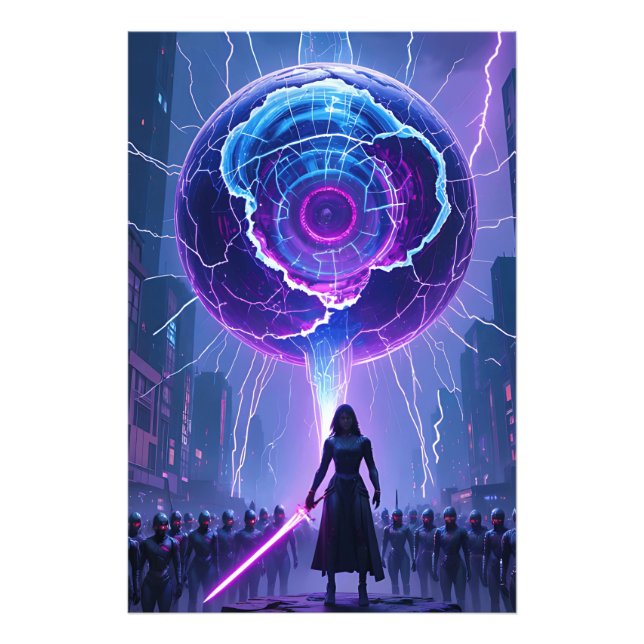 Metamorfosis SciFi Poster - Futuristischer Krieger (Vorne)