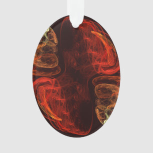 Metamorphose Abstrakt Art Akrylus Oval Ornament