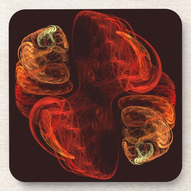 Metamorphose Abstrakt Art Cork Untersetzer (Vorderseite)