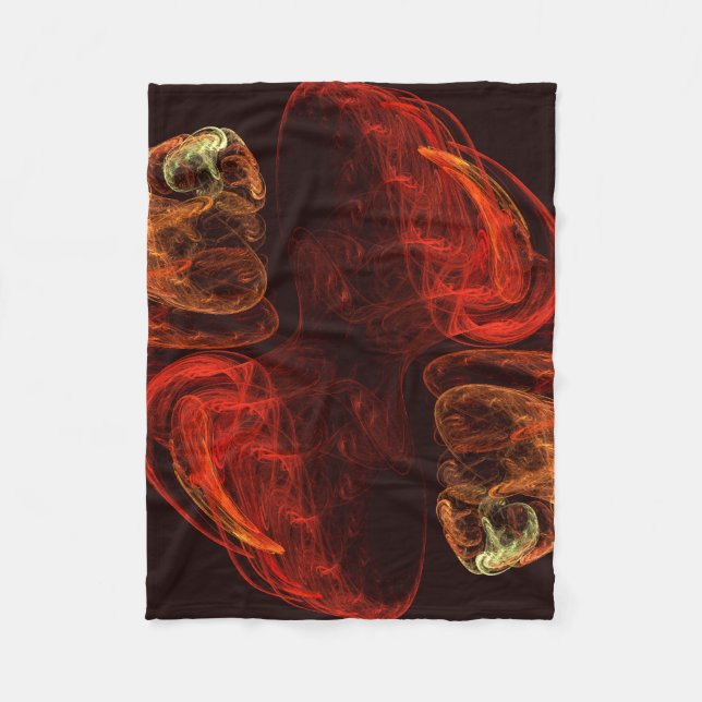 Metamorphose Abstrakt Art Fleecedecke (Vorderseite)