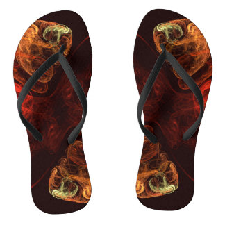 Metamorphose Abstrakt Art Flip Flops