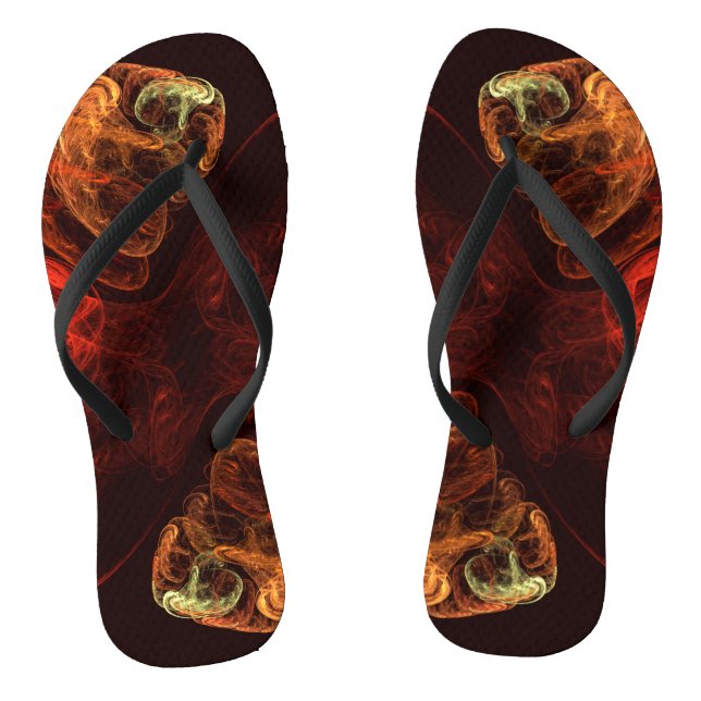 Metamorphose Abstrakt Art Flip Flops (Fußbett)