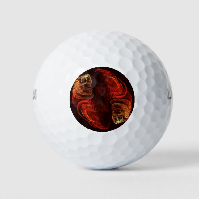 Metamorphose Abstrakt Art Golfball (Vorderseite)