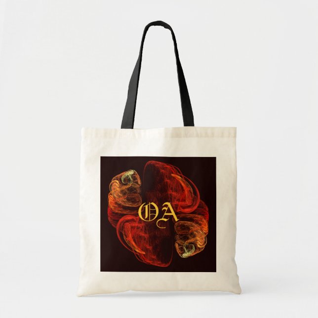 Metamorphose Abstrakt Art Monogram Bag Tragetasche (Vorne)