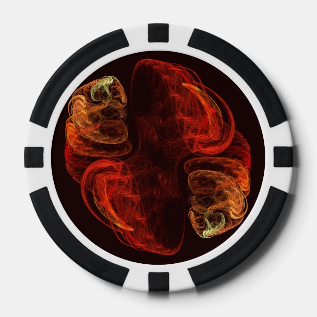 Metamorphose Abstrakt Art Pokerchips (Vorderseite)