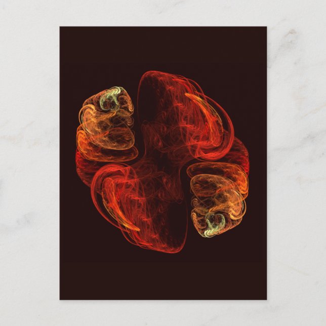 Metamorphose Abstrakt Art Postkarte (Vorderseite)