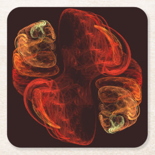 Metamorphose Abstrakt Art Rechteckiger Pappuntersetzer