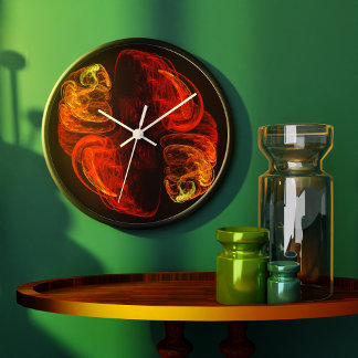 Metamorphose Abstrakt Art Round Große Wanduhr