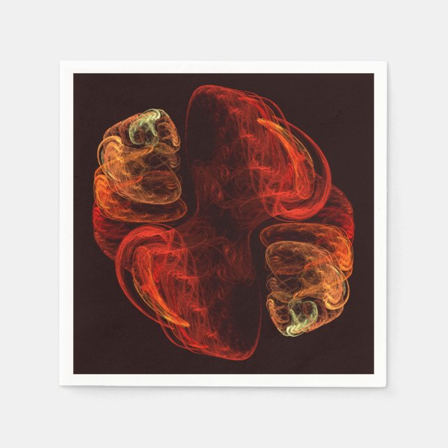 Metamorphose Abstrakt Art Serviette (Vorderseite)