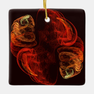 Metamorphose Abstrakt Art Square Keramikornament