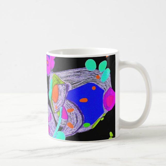Metamorphose Blue Design Monogram Tasse (Rechts)