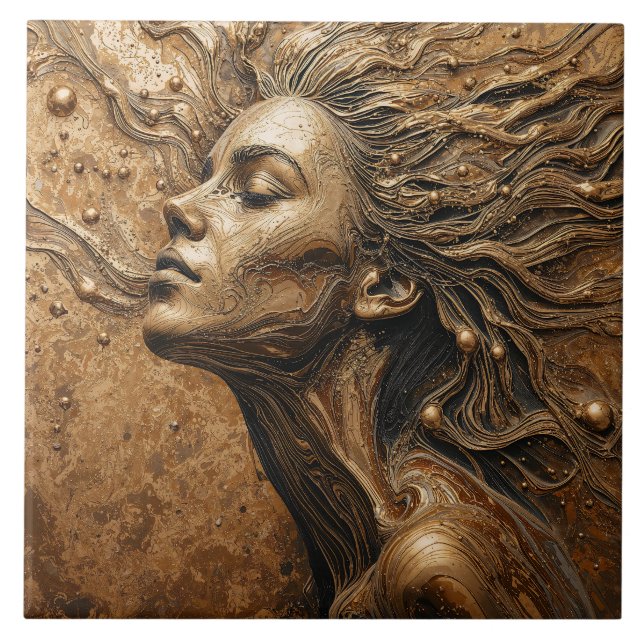 „Metamorphose des Lichts“ – Ein surrealistisches P Fliese (Vorderseite)