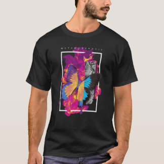 METAMORPHOSE KÜNSTLERISCHE BUTTERFLY-DESIGN T-Shirt