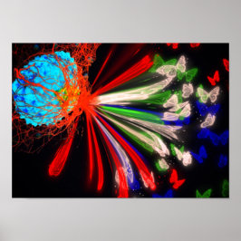 Metamorphose - Leben mit Krebs. Acryldruck Poster