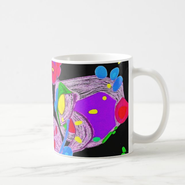 Metamorphose Lila Design Monogram-Tasse Tasse (Rechts)
