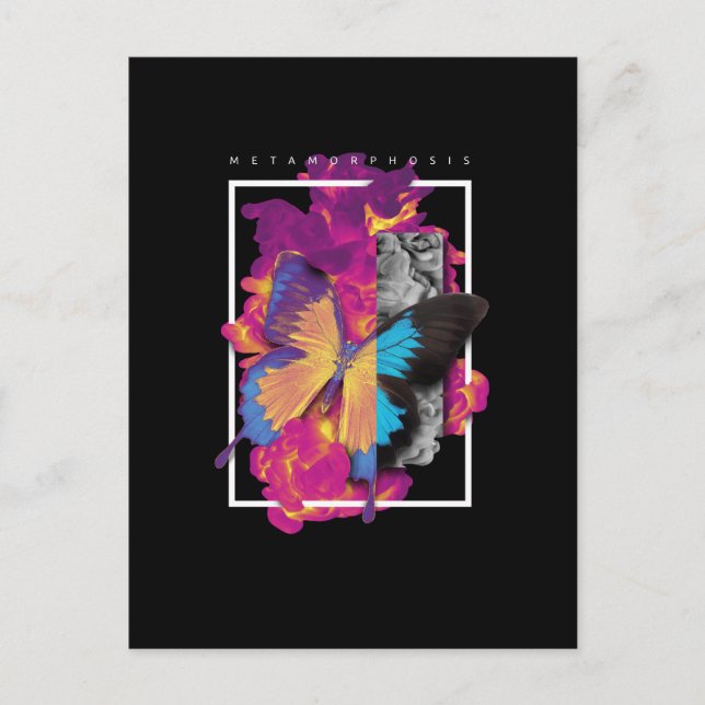 Metamorphose Postkarte (Vorderseite)