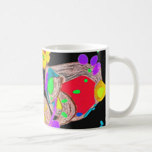 Metamorphose Red Design Monogram Tasse