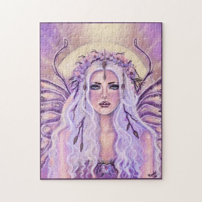 Metamorphose-Schmetterlingsmärchen von Renee Lavoi Puzzle (Vertikal)