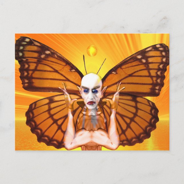 Metamorphose von Nosferatu Dracula Postkarte (Vorderseite)