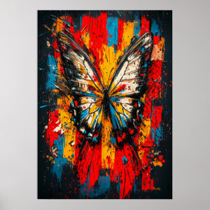 Metamorphose, zeitgenössischer expressionistischer poster